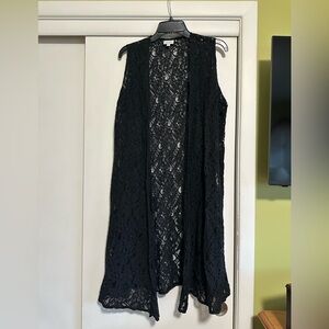 LuLaRoe Black Lace Top